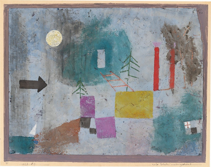 Passing By Red Pillars - Paul Klee