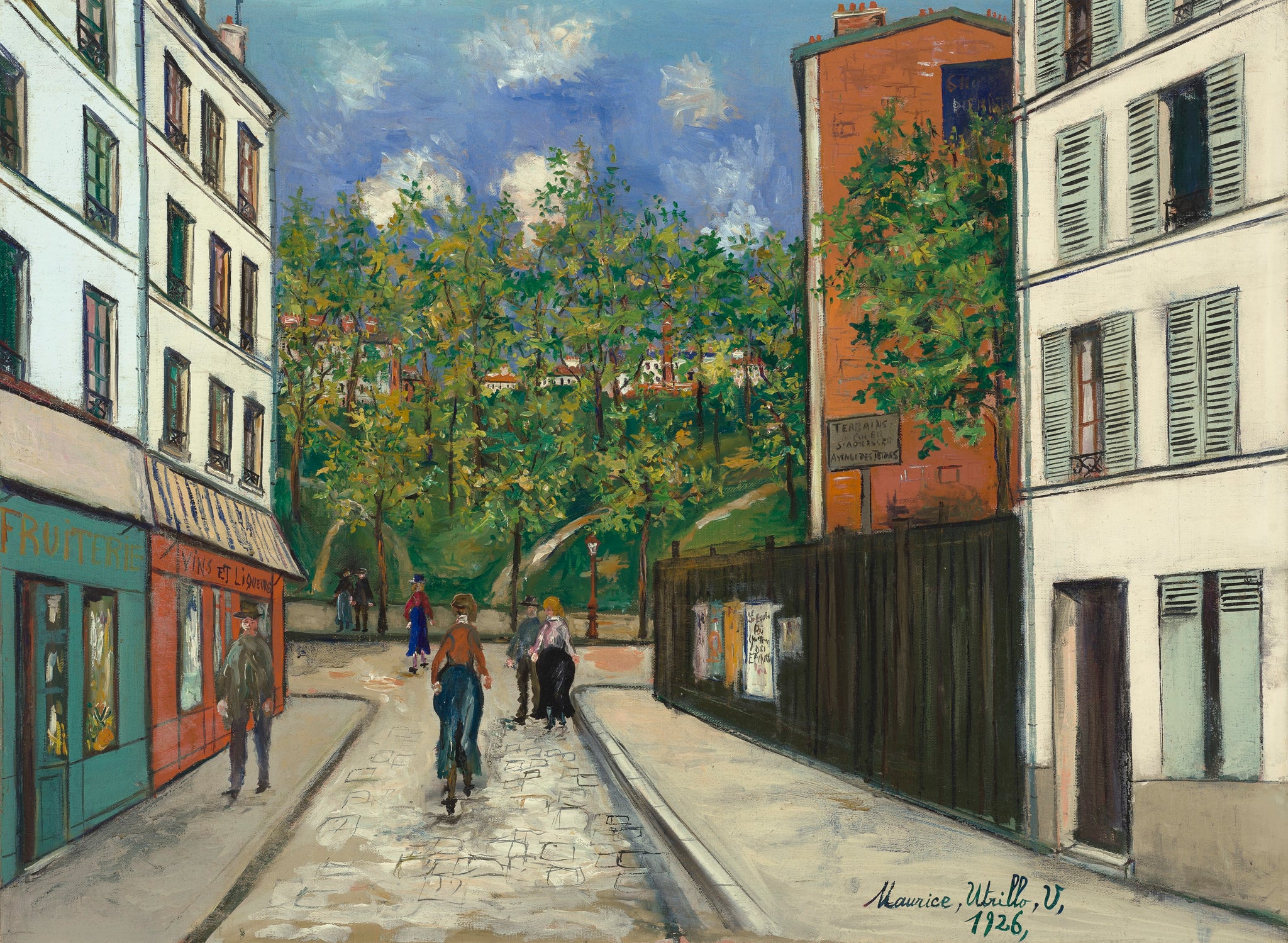 Rue à Paris et les fortifications - Maurice Utrillo