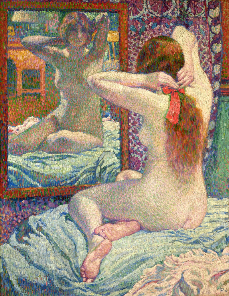 La cinta escarlata - Théodore van Rysselberghe
