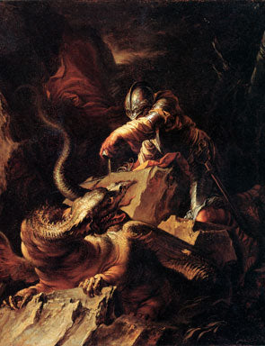 Jason charmant le Dragon - Salvator Rosa
