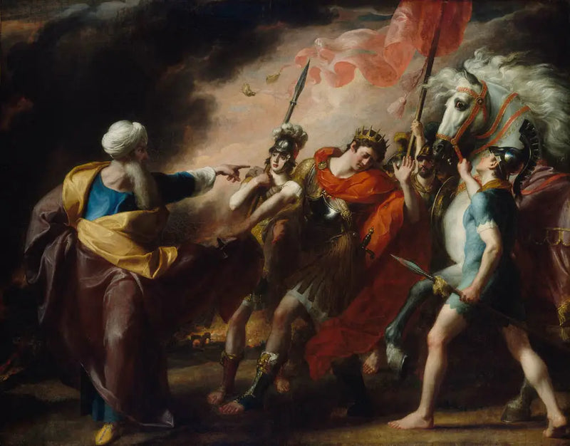 Saúl reprendido por Samuel - John Singleton Copley