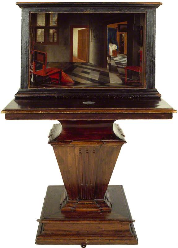 Boîte à perspectives de l'intérieur d'une maison néerlandaise - Samuel van Hoogstraten