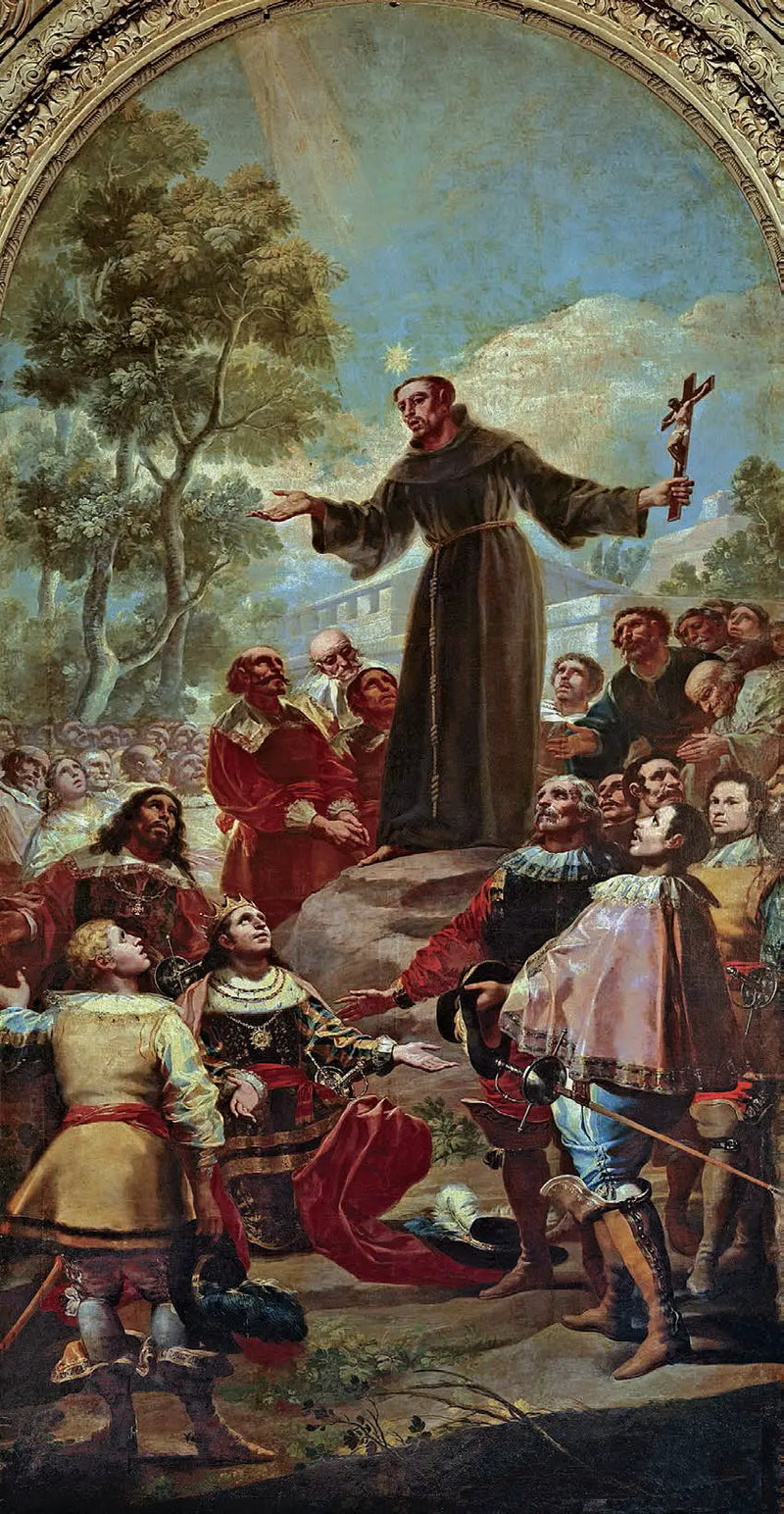 San Bernardino de Siena predicando ante Alfonso V de Aragón - Francisco de Goya