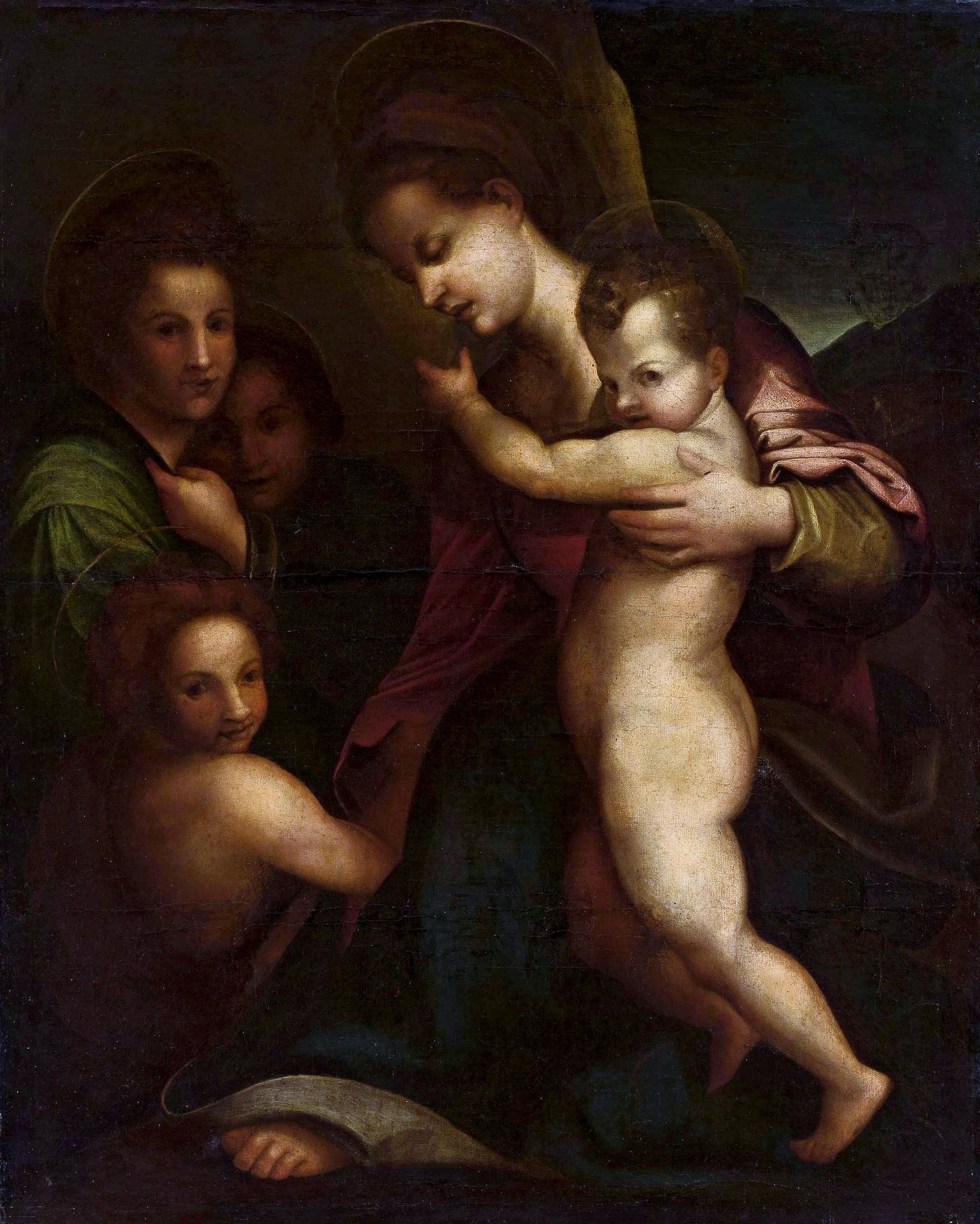 Vierge à l’Enfant avec saint Jean-Baptiste - Andrea del Sarto - Alpha Reproduction