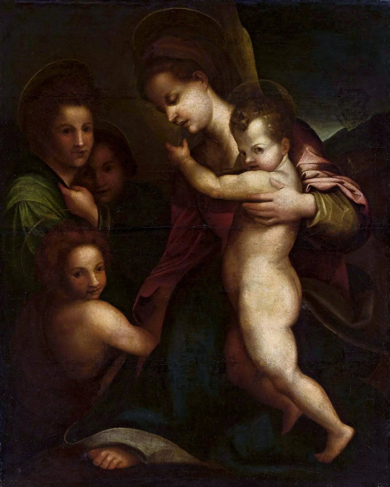 Virgen con el Niño y San Juan Bautista - Andrea del Sarto