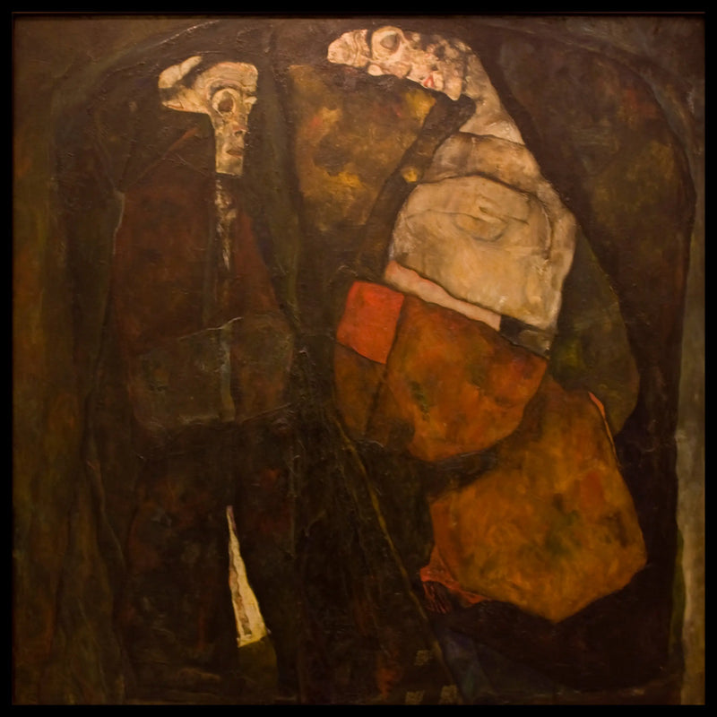 Muerte y joven mujer - Egon Schiele