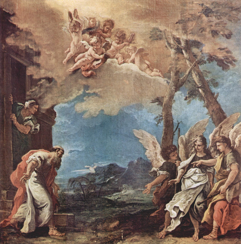 Abraham y los tres ángeles - Sebastiano Ricci