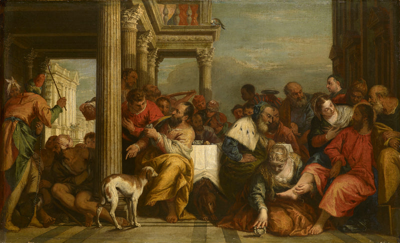 La Magdalena llorando los pies de Cristo - Sebastiano Ricci