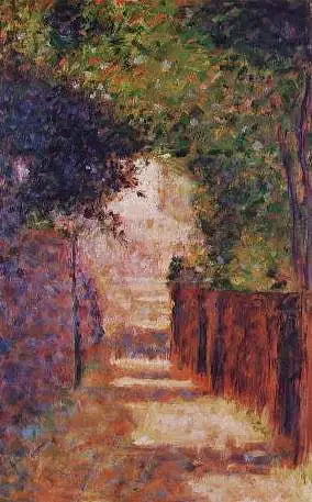 La calle Saint-Vincent, París, en primavera - Georges Seurat