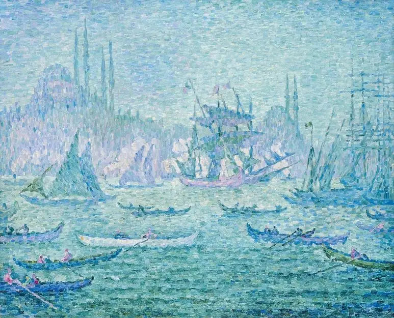 Vista de la Cuerno de Oro en Constantinopla. - Paul Signac
