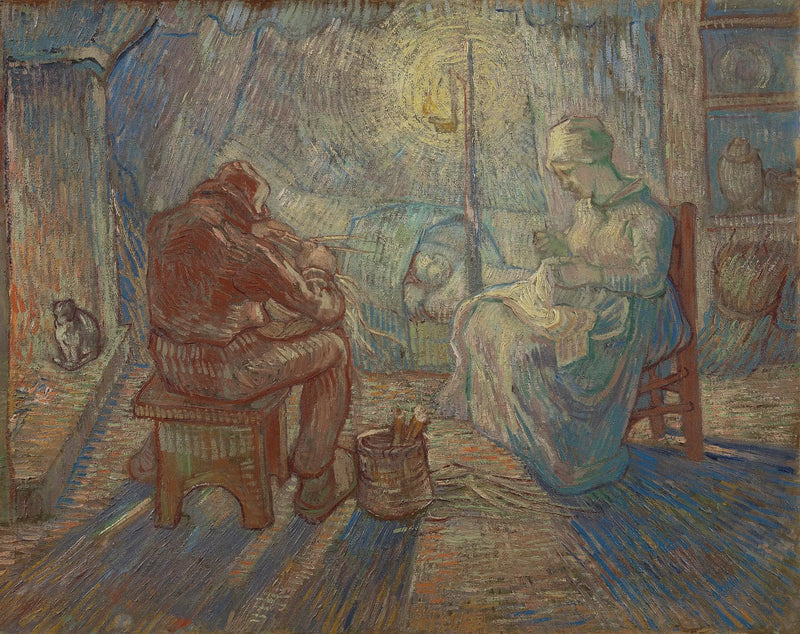 Noche (después de Millet) - Vincent van Gogh