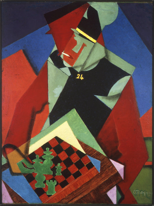 Soldado en una partida de ajedrez – Jean Metzinger (1914–1915)