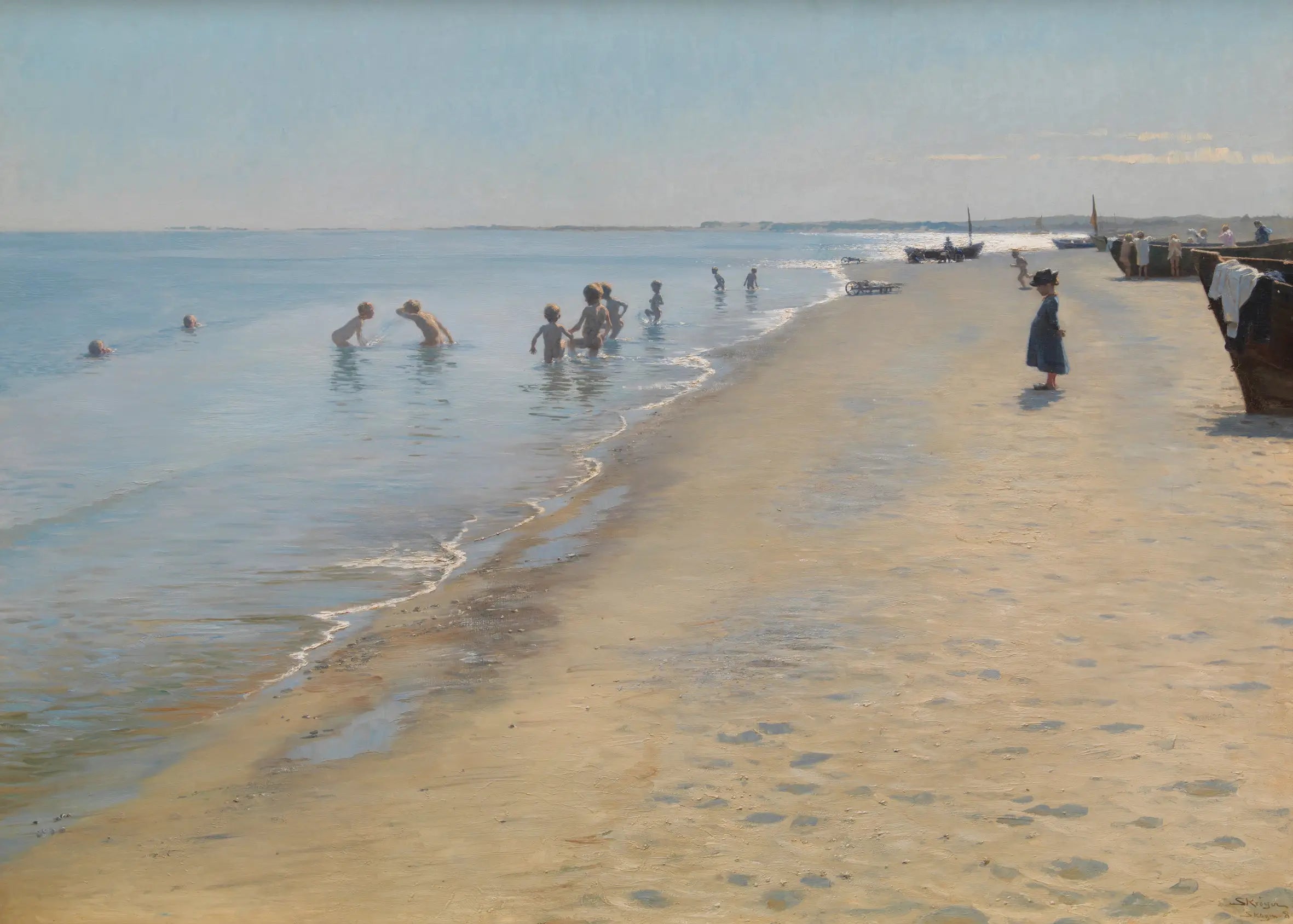 Un jour d’été sur la plage du sud de Skagen - Peder Severin Krøyer - Alpha Reproduction