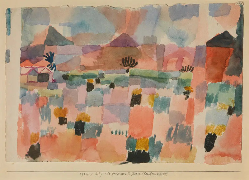 Saint-Germain cerca de Túnez (en el interior) - Paul Klee