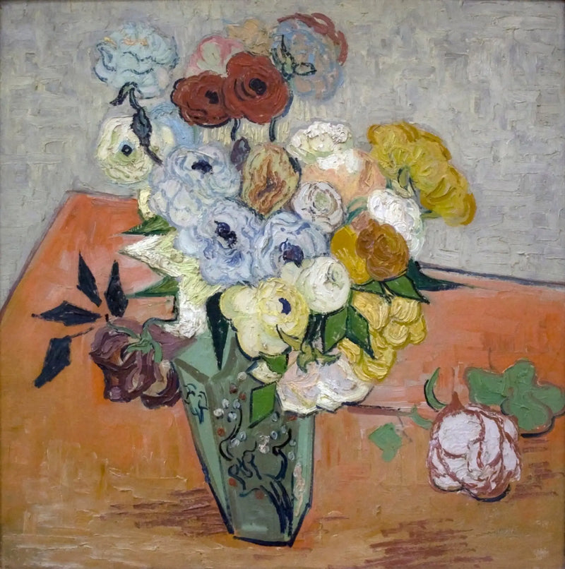 Rosas y anémonas - Vincent van Gogh