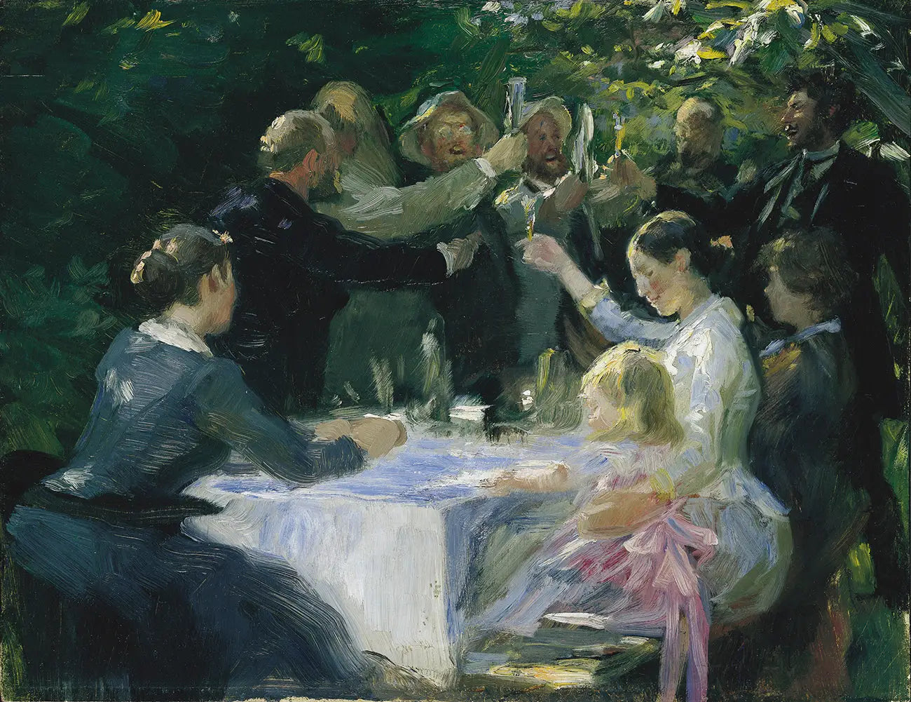 Étude pour Hip hip hourra! Peder Severin Krøyer - Alpha Reproduction