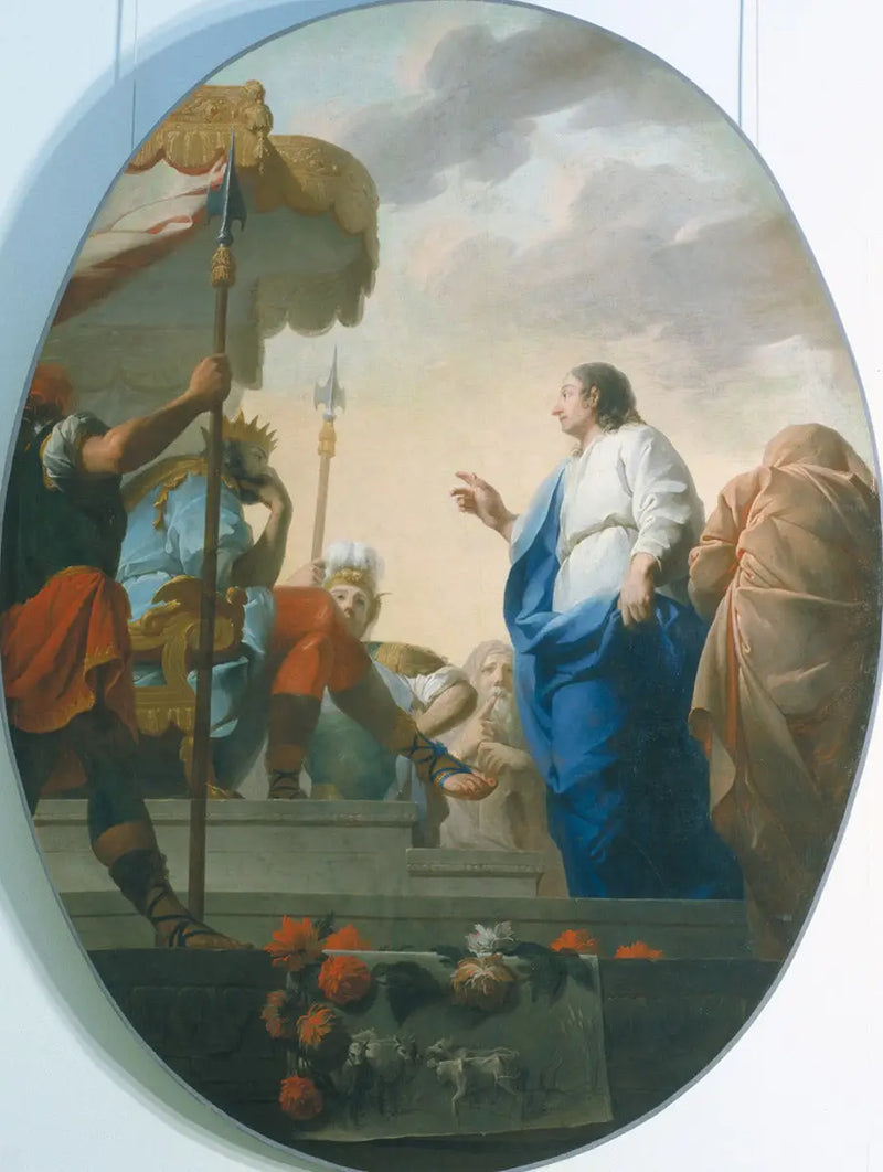 José explica los sueños del faraón - Pierre Subleyras