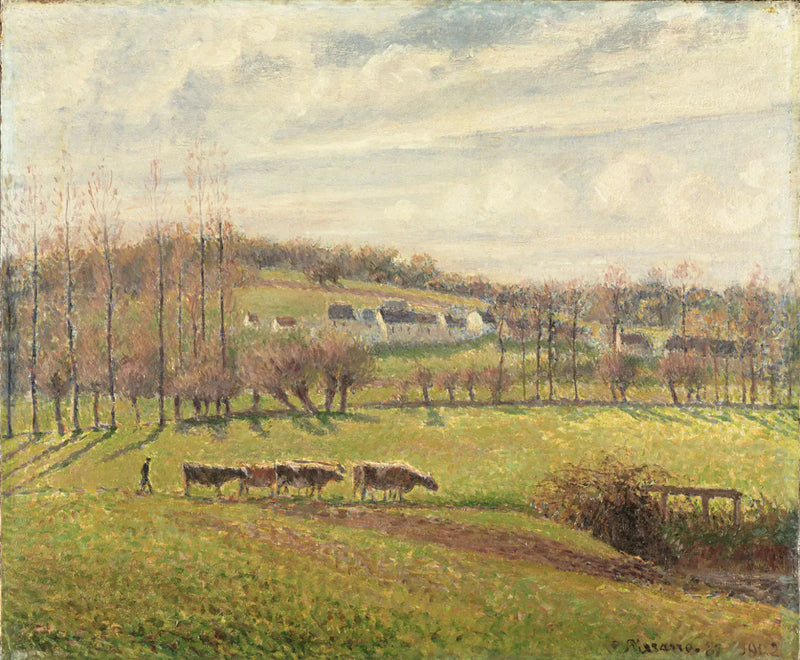 Paisaje de verano, Éragny - Camille Pissarro