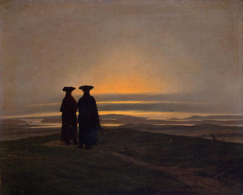 Puesta de sol - Caspar David Friedrich