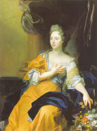 Retrato de Suzanne de Boubers de Bernâtre, esposa de Balthasar Keller - Hyacinthe Rigaud