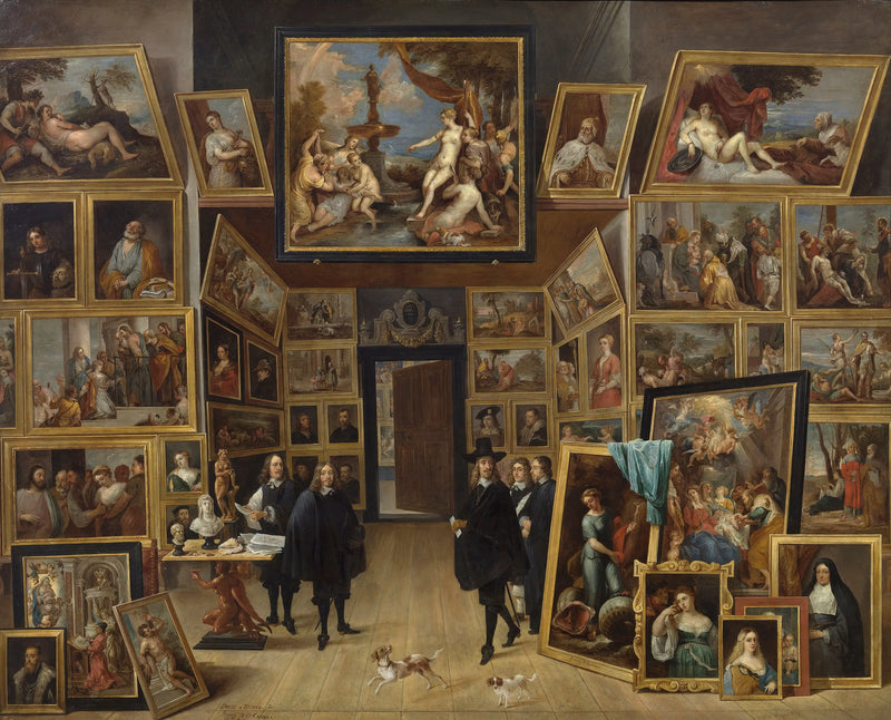 El archiduque Leopoldo Guillermo en su galería de pintura en Bruselas - David Teniers el Joven