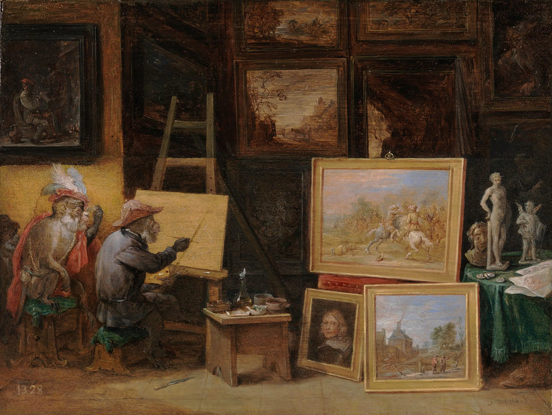 El Mono Pintor - David Teniers el Joven