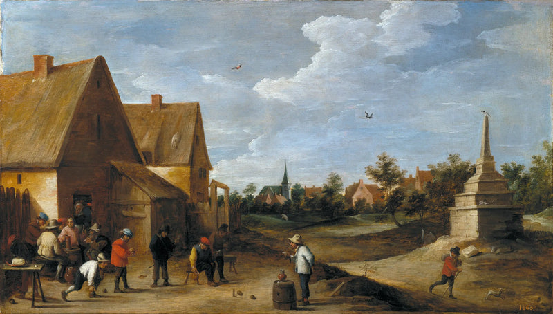 El juego de bolos - David Teniers el Joven