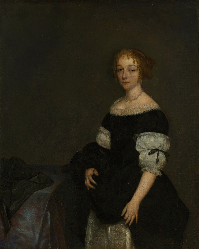 Portrait d'Aletta Pancras (1649-1707). Épouse de François de Vicq - Gerard ter Borch