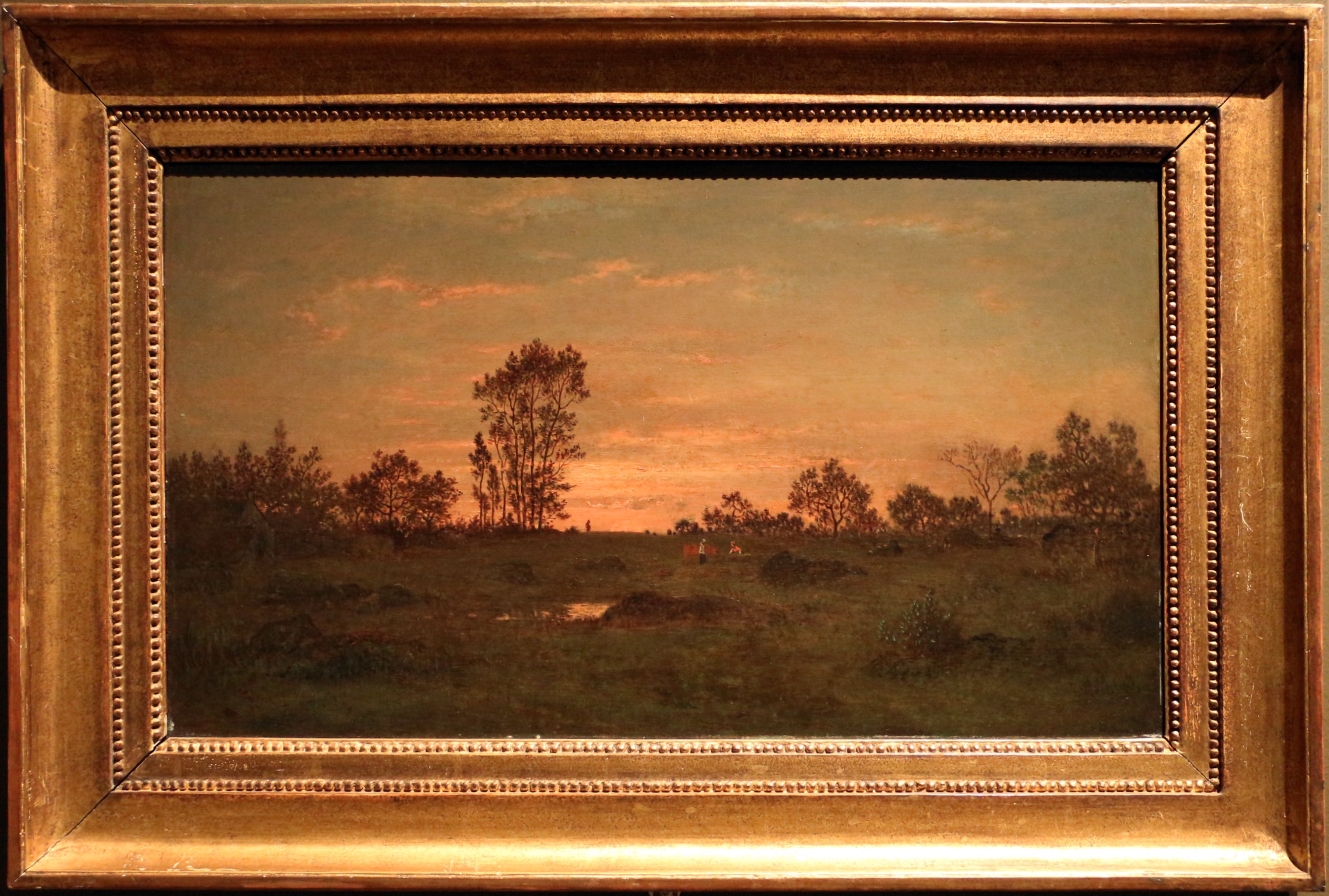 Coucher de soleil à Barbizon - Théodore Rousseau
