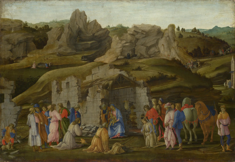 Adoración de los Reyes Magos - Filippino Lippi