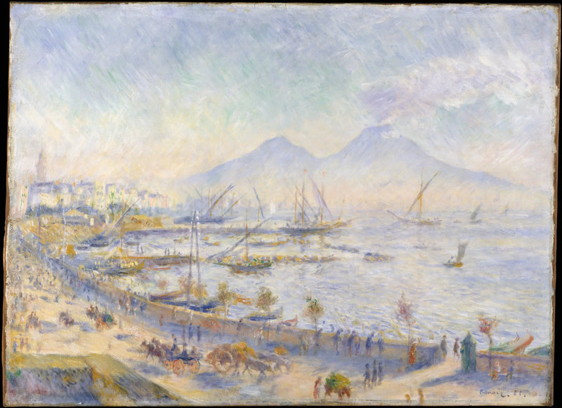 La bahía de Nápoles - Pierre-Auguste Renoir