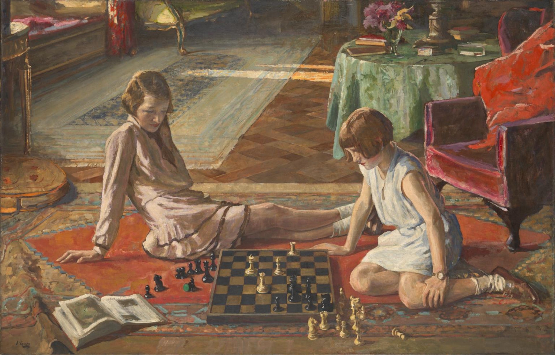 Los jugadores de ajedrez - John Lavery