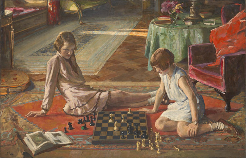 Los jugadores de ajedrez - John Lavery