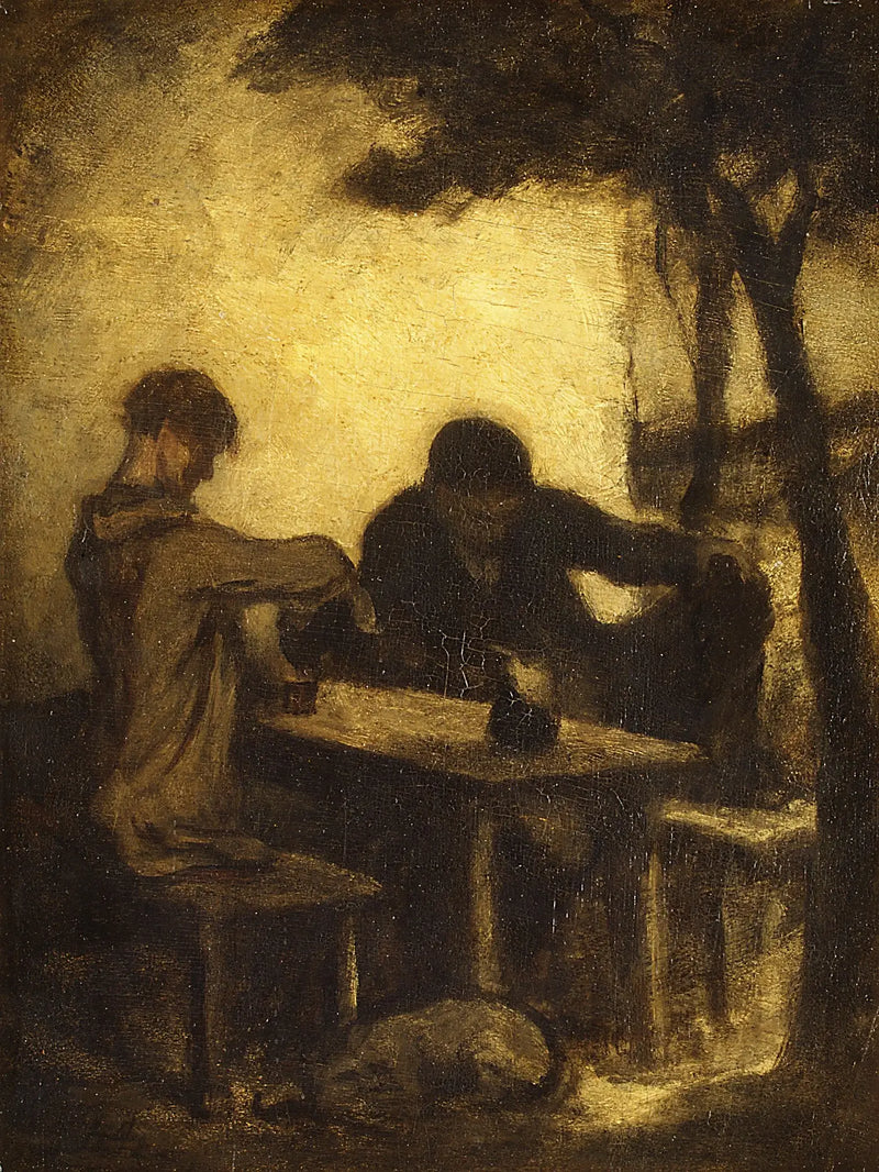 Los bebedores - Honoré Daumier
