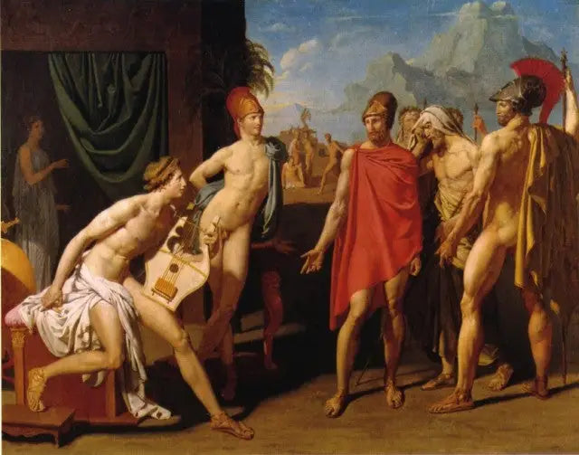 Aquiles recibiendo a los embajadores de Agamemnón - Jean-Auguste-Dominique Ingres