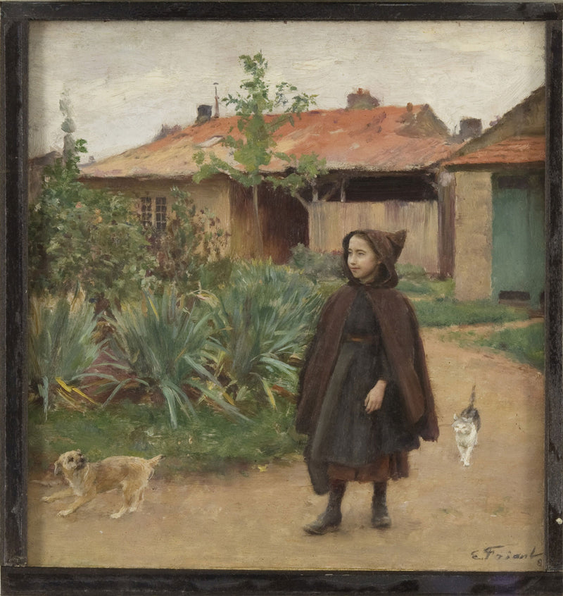 La promenade du jardin - Émile Friant