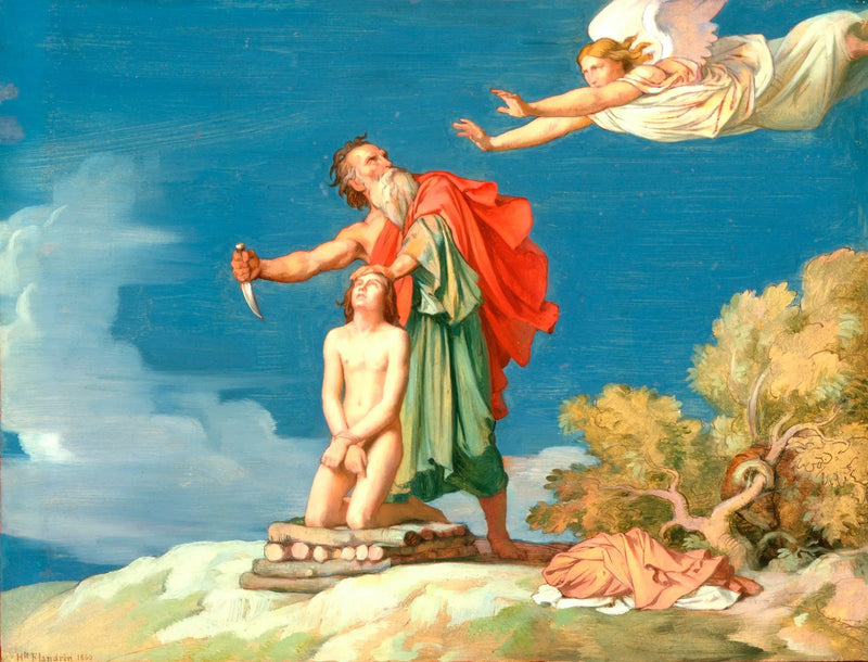 El Sacrificio de Isaac - Hippolyte Flandrin