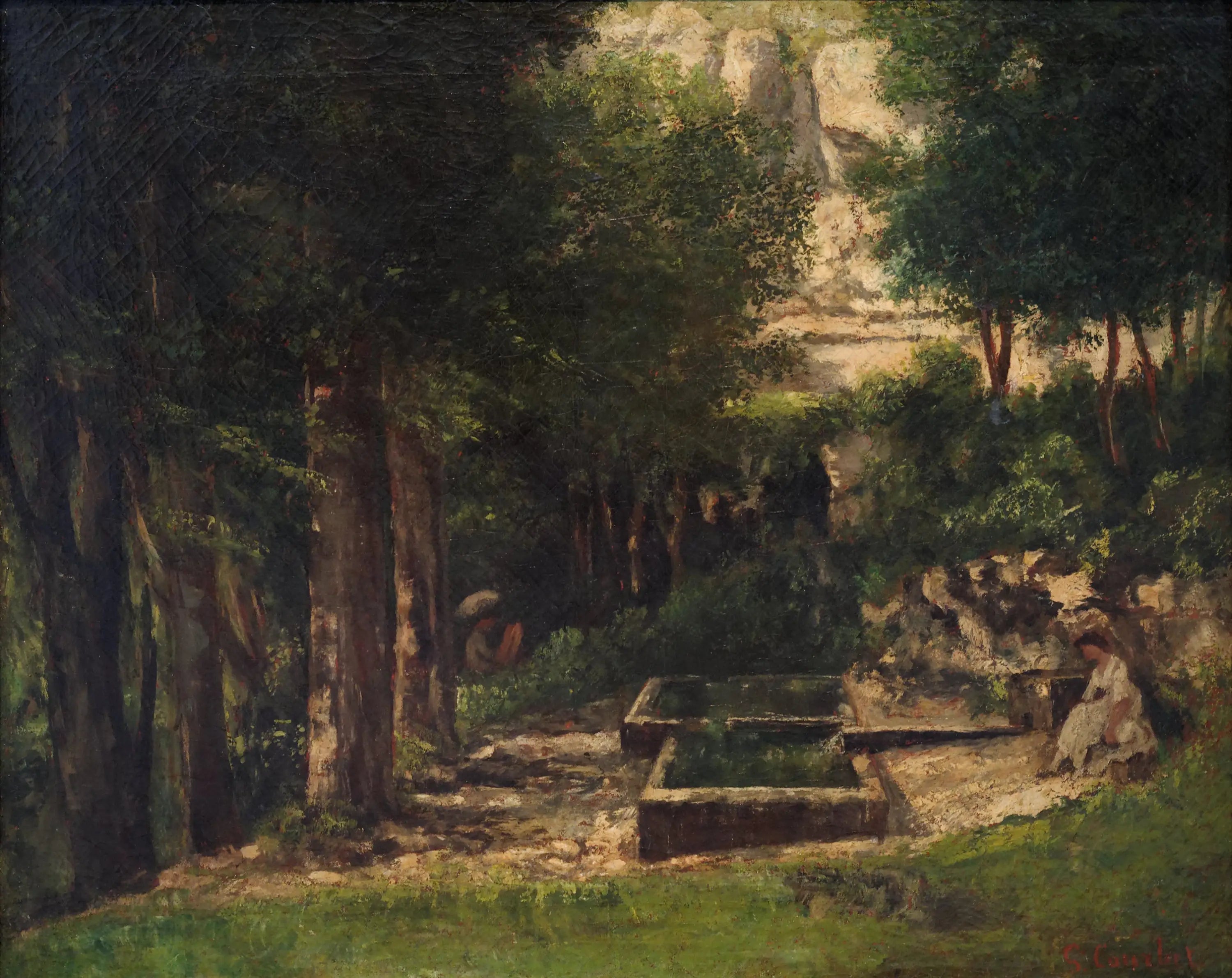 La Source de Léri - Gustave Courbet - Alpha Reproduction