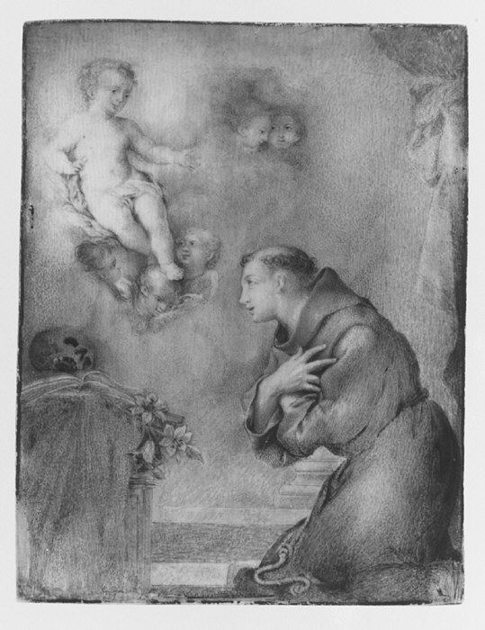 La vision de saint Antoine de Padoue - Anton Raphael Mengs - Alpha Reproduction