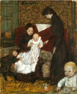 La Hermana del artista y sus hijos - Pierre Bonnard
