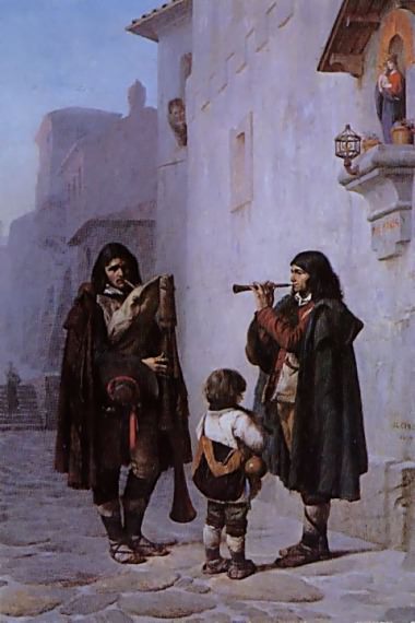 Reproduction du tableau « Les pifferari - Jean-Léon Gérôme » par Alpha Reproduction en peinture à l’huile