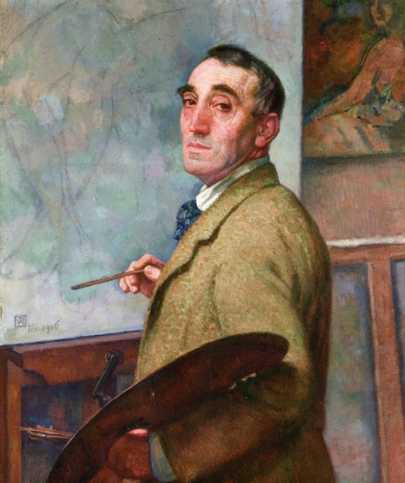 Autorretrato con paleta - Théodore van Rysselberghe