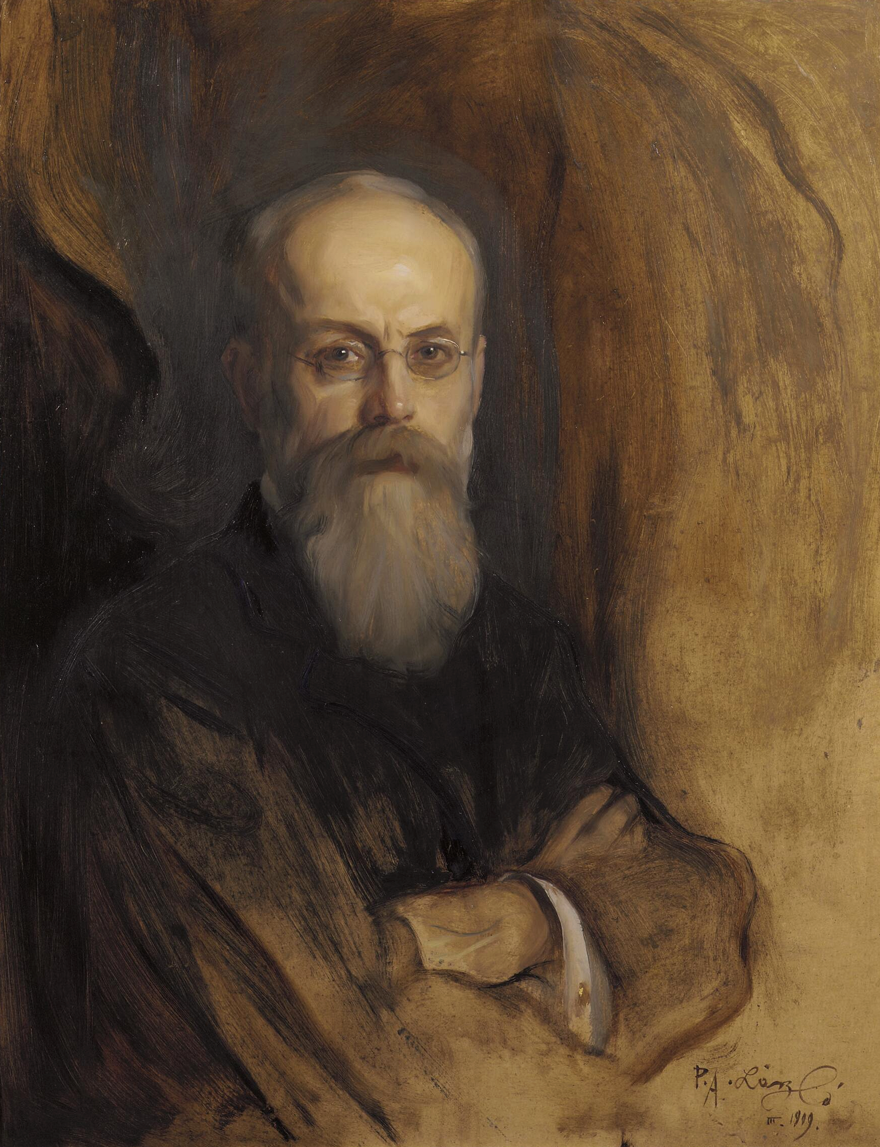 Retrato de Theodorus Helenus Franciscus van Riemsdijk (1848-1923) - Philip de La��szlo��