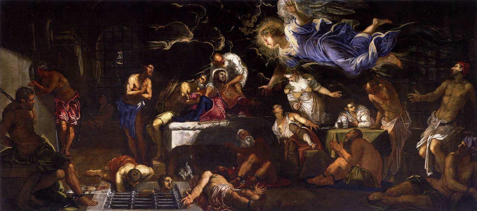 Saint Roch en prison visité par un ange - Jacopo Tintoretto - Alpha Reproduction