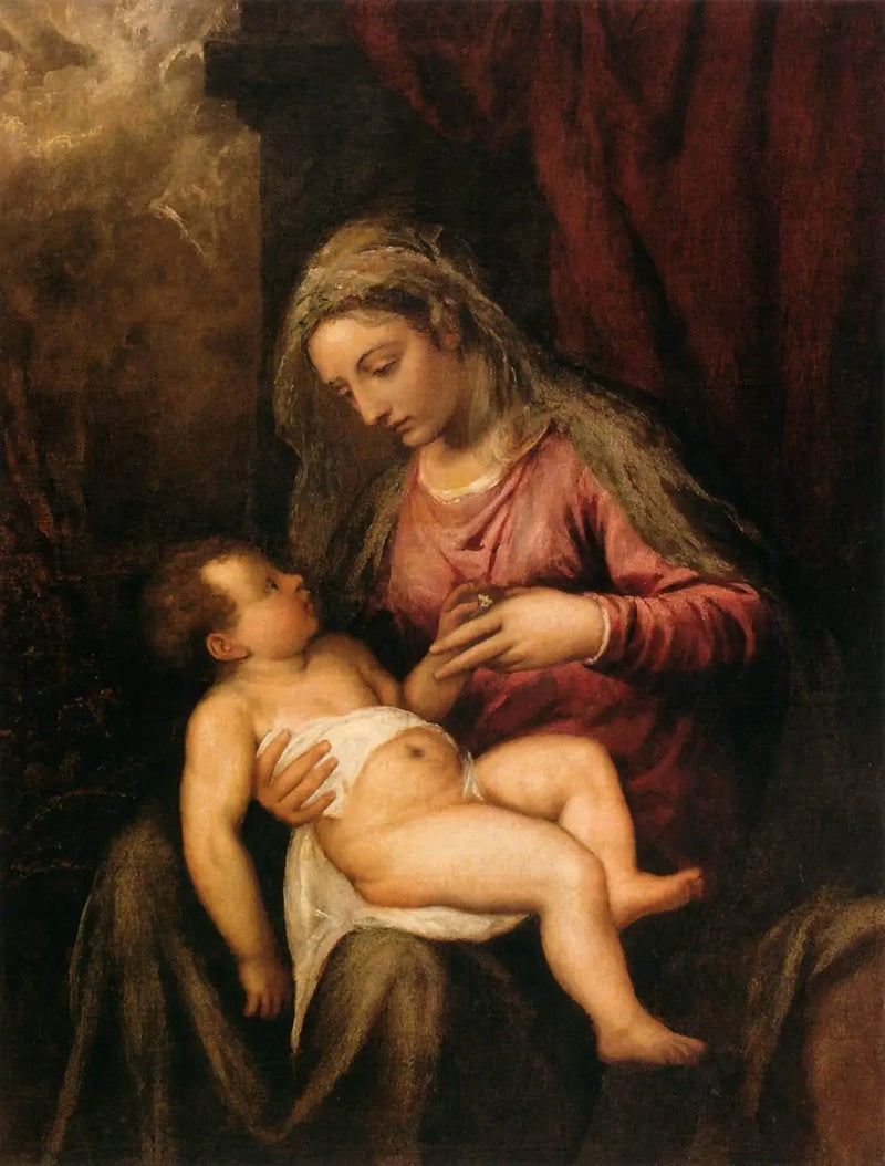 Virgen con el Niño - Tiziano