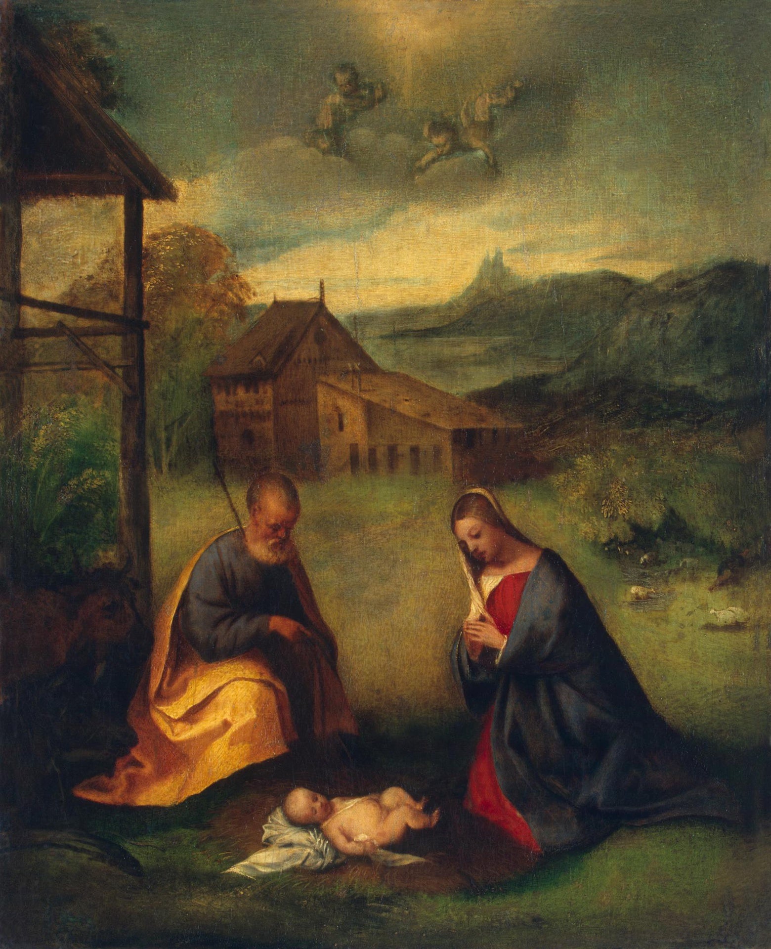 Adoration de l'Enfant - Titian