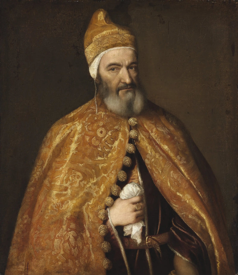 Retrato de Marcantonio Trevisan, Dux de Venecia - Tiziano