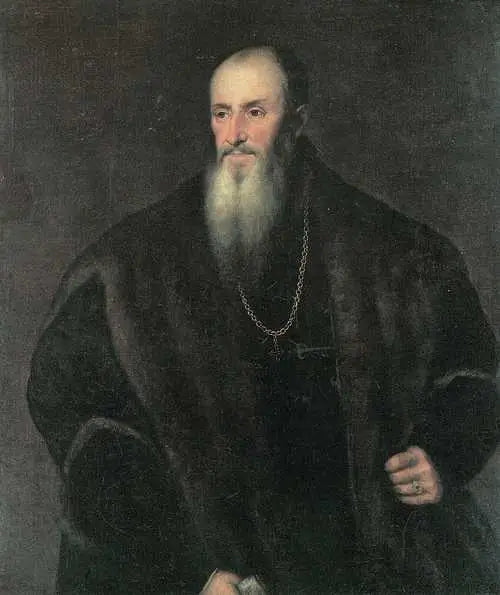 Retrato de Nicolas Perrenot de Granvelle - Tiziano
