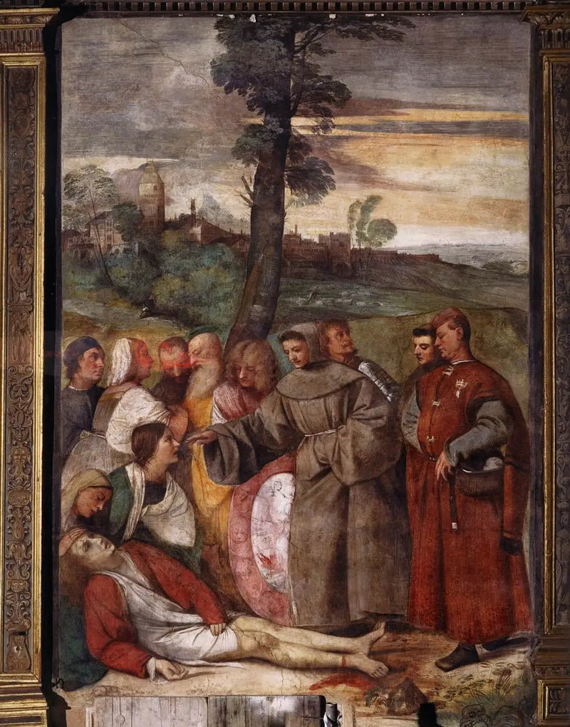 Milagro del pie curado - Titian