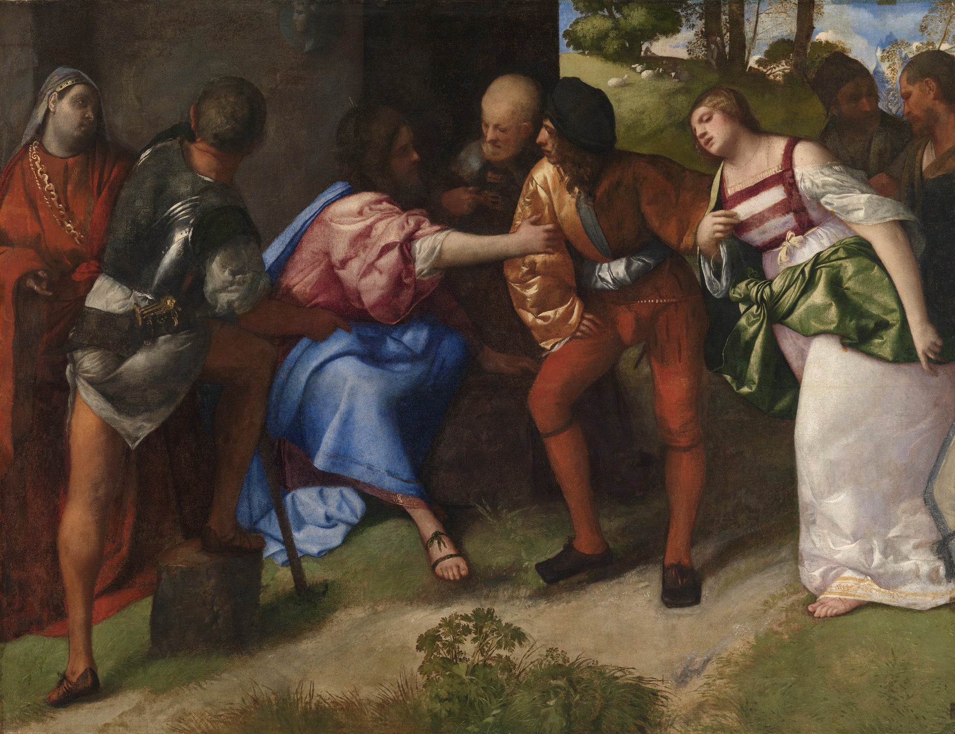 Jésus et la femme adultère - Titian